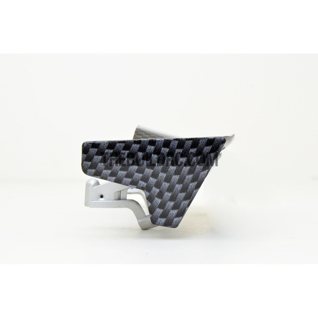 1/10 RC Racing Car 181x32mm Carbon Fiber Pattern GT Wing Rear Spoiler with Stand