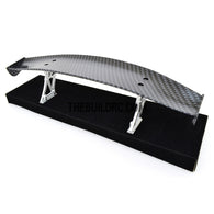 1/10 RC Racing Car 183x42mm Carbon Fiber Pattern GT Wing Rear Spoiler with Stand