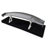 1/10 RC Racing Car 183x42mm Carbon Fiber Pattern GT Wing Rear Spoiler with Stand