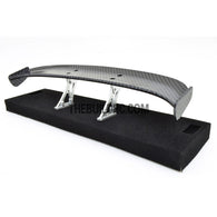 1/10 RC Racing Car 183x31mm Carbon Fiber Pattern GT Wing Rear Spoiler with Stand