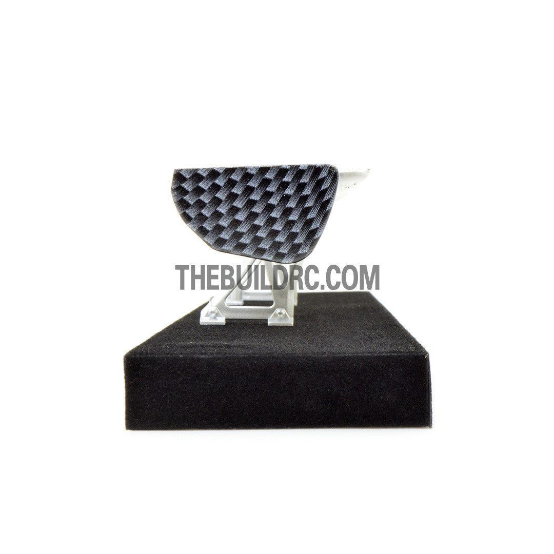 1/10 RC Racing Car 186x29mm Carbon Fiber Pattern GT Wing Rear Spoiler with Stand Style A