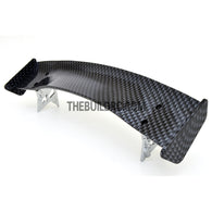 1/10 RC Racing Car 182x33mm Carbon Fiber Pattern GT Wing Rear Spoiler with Stand