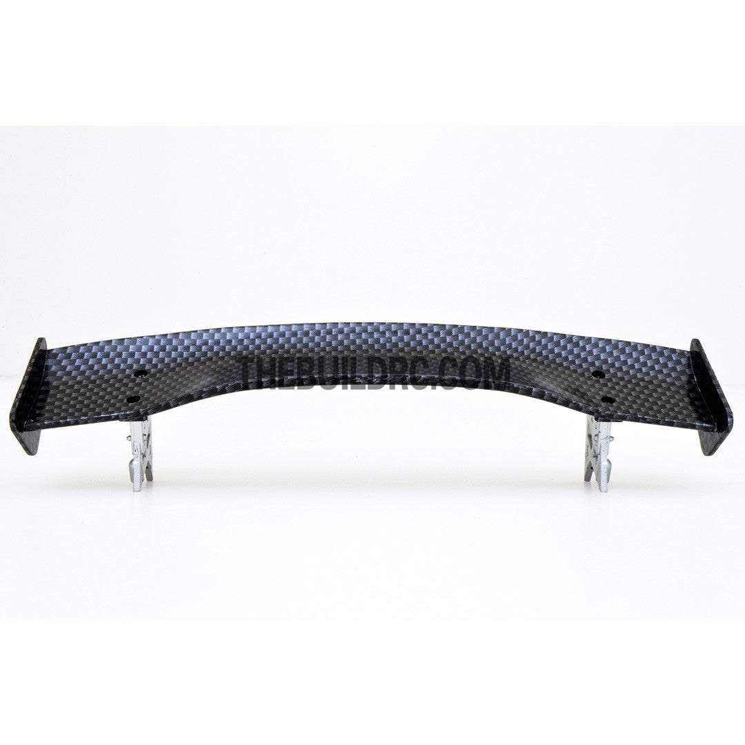 1/10 RC Racing Car 182x33mm Carbon Fiber Pattern GT Wing Rear Spoiler with Stand