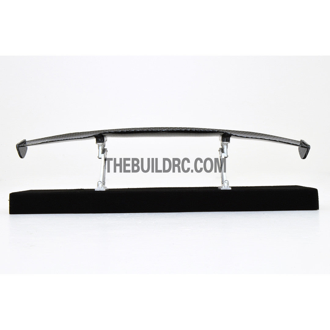 1/10 RC Racing Car 194x41mm Carbon Fiber Pattern GT Wing Rear Spoiler with Stand