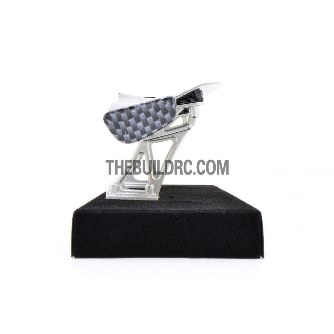 1/10 RC Racing Car 194x41mm Carbon Fiber Pattern GT Wing Rear Spoiler with Stand