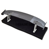 1/10 RC Racing Car 191x33mm Carbon Fiber Pattern GT Wing Rear Spoiler with Stand