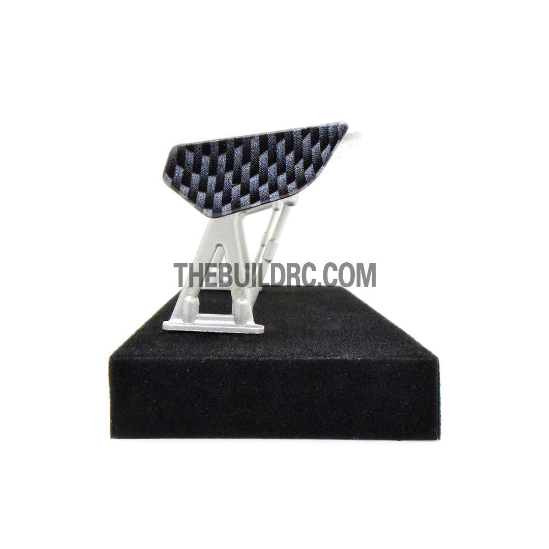 1/10 RC Racing Car 191x33mm Carbon Fiber Pattern GT Wing Rear Spoiler with Stand