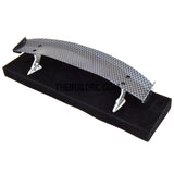 1/10 RC Racing Car 171x32mm Carbon Fiber Pattern GT Wing Rear Spoiler with Stand