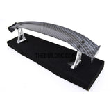 1/10 RC Racing Car 185x31mm Carbon Fiber Pattern GT Wing Rear Spoiler with Stand Style A