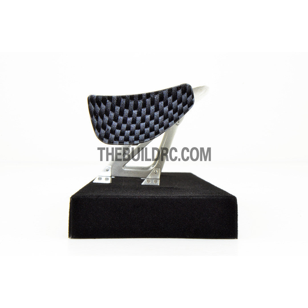 1/10 RC Racing Car 181x36mm Carbon Fiber Pattern GT Wing Rear Spoiler with Stand Style A
