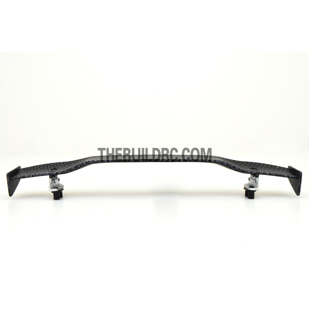 1/10 RC Racing Car 184x33mm Carbon Fiber Pattern GT Wing Rear Spoiler with Stand