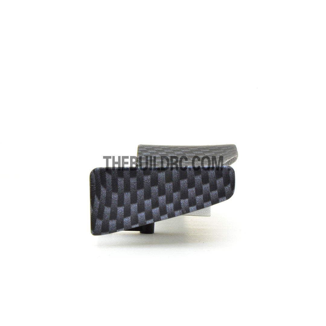 1/10 RC Racing Car 184x33mm Carbon Fiber Pattern GT Wing Rear Spoiler with Stand