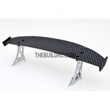 1/10 RC Racing Car 189x33mm Carbon Fiber Pattern GT Wing Rear Spoiler with Stand