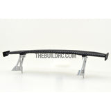 1/10 RC Racing Car 189x33mm Carbon Fiber Pattern GT Wing Rear Spoiler with Stand