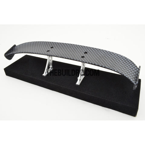 1/10 RC Racing Car 184x31mm Carbon Fiber Pattern GT Wing Rear Spoiler with Stand