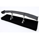 1/10 RC Racing Car 186x29mm Carbon Fiber Pattern GT Wing Rear Spoiler with Stand Style B