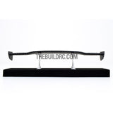 1/10 RC Racing Car 186x29mm Carbon Fiber Pattern GT Wing Rear Spoiler with Stand Style B