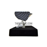 1/10 RC Racing Car 186x29mm Carbon Fiber Pattern GT Wing Rear Spoiler with Stand Style B