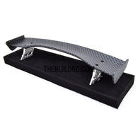 1/10 RC Racing Car 181x33mm Carbon Fiber Pattern GT Wing Rear Spoiler with Stand