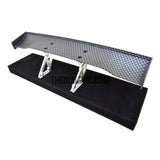 1/10 RC Racing Car 186x31mm Carbon Fiber Pattern GT Wing Rear Spoiler with Stand