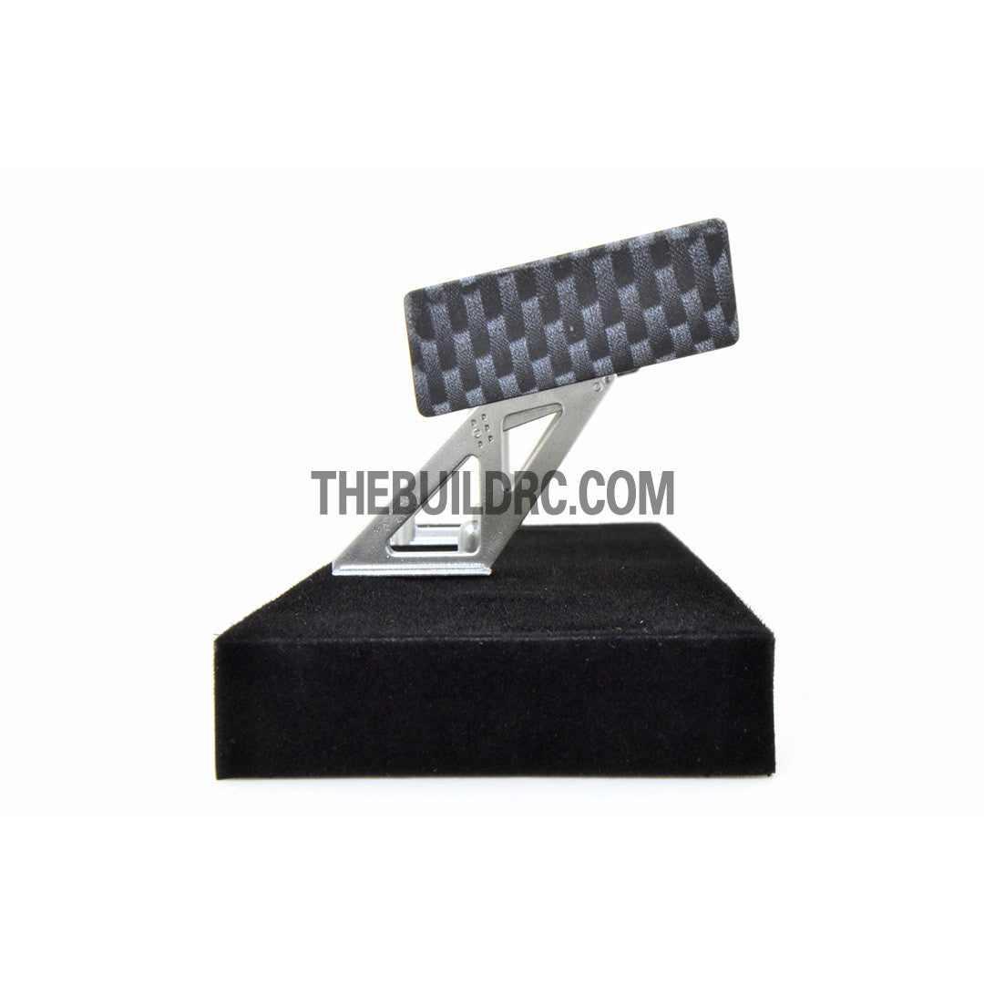 1/10 RC Racing Car 186x31mm Carbon Fiber Pattern GT Wing Rear Spoiler with Stand