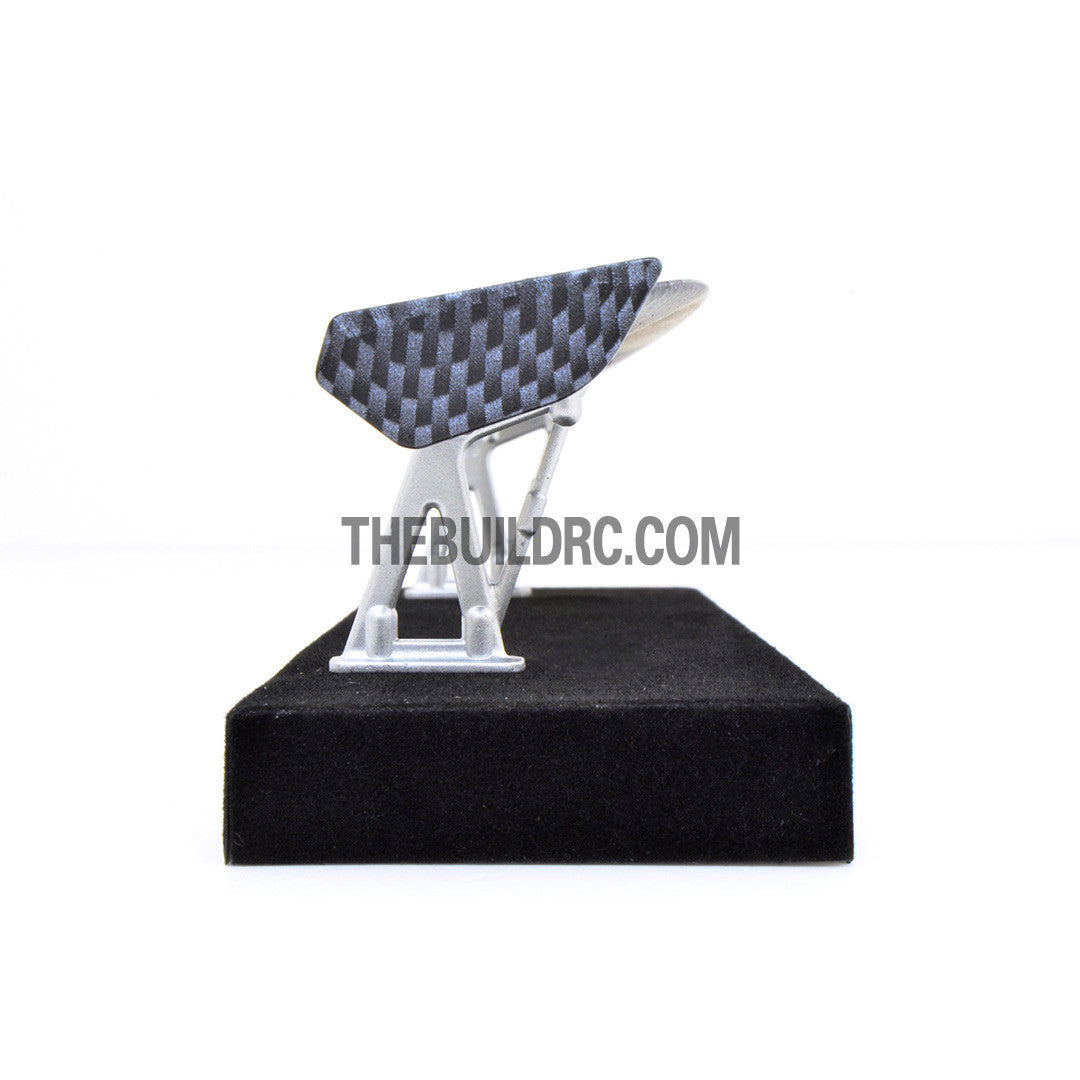 1/10 RC Racing Car 190x33mm Carbon Fiber Pattern GT Wing Rear Spoiler with Stand Style B