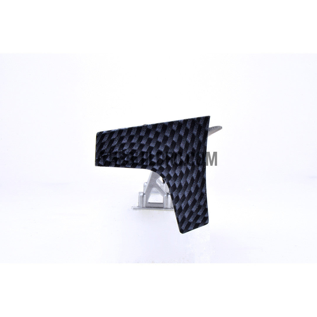 1/10 RC Racing Car 185x33mm Carbon Fiber Pattern GT Wing Rear Spoiler with Stand Style A