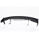 1/10 RC Racing Car 185x33mm Carbon Fiber Pattern GT Wing Rear Spoiler with Stand Style B