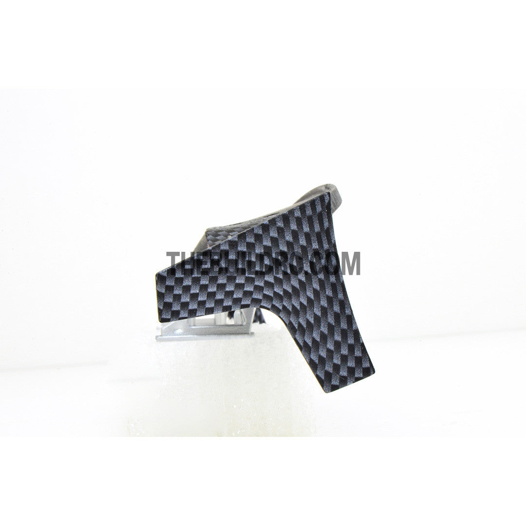1/10 RC Racing Car 185x33mm Carbon Fiber Pattern GT Wing Rear Spoiler with Stand Style B