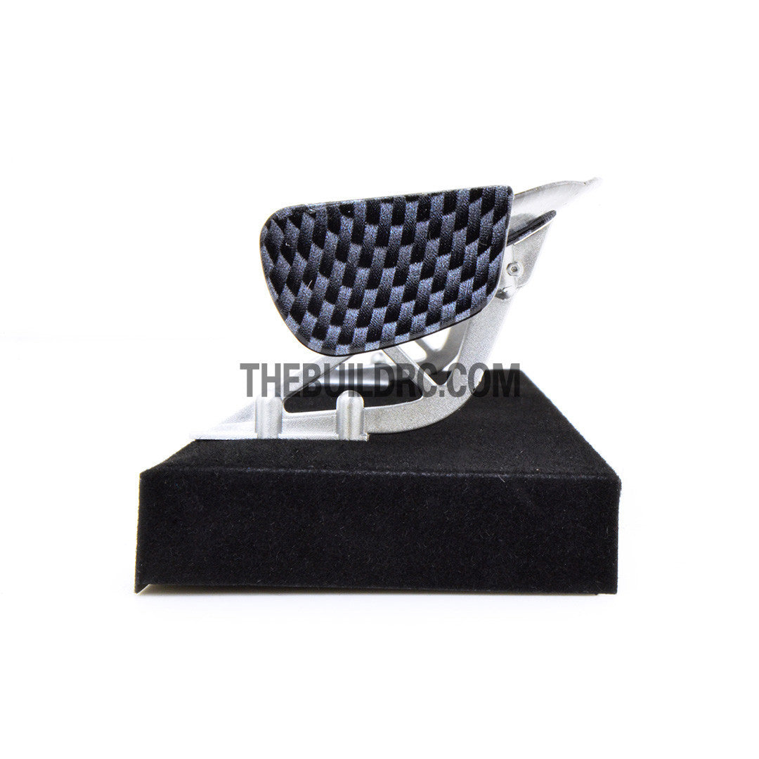1/10 RC Racing Car 186x35mm Carbon Fiber Pattern GT Wing Rear Spoiler with Stand