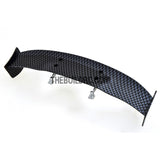 1/10 RC Racing Car 170x31mm Carbon Fiber Pattern GT Wing Rear Spoiler with Stand Style A