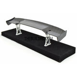 1/10 RC Racing Car 170x33mm Carbon Fiber Pattern GT Wing Rear Spoiler with Stand