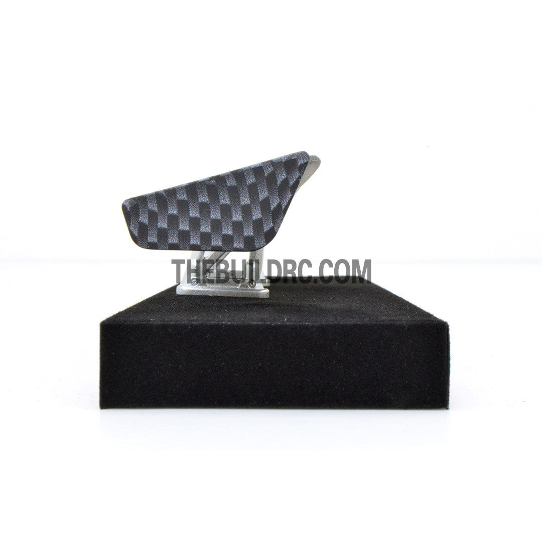 1/10 RC Racing Car 170x27mm Carbon Fiber Pattern GT Wing Rear Spoiler with Stand
