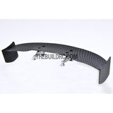 1/10 RC Racing Car 170x31mm Carbon Fiber Pattern GT Wing Rear Spoiler with Stand Style B