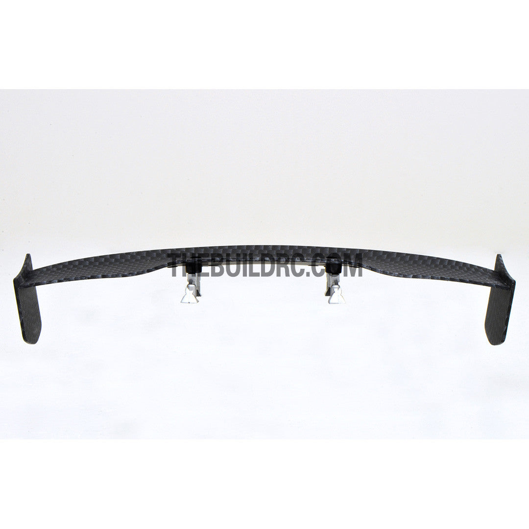 1/10 RC Racing Car 170x31mm Carbon Fiber Pattern GT Wing Rear Spoiler with Stand Style B
