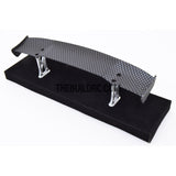 1/10 RC Racing Car 170x32mm Carbon Fiber Pattern GT Wing Rear Spoiler with Stand Style B