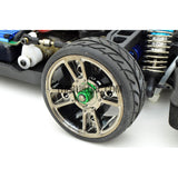 1/18 RC Car 3mm Alloy Wheel Rim Hex Lock Nut 10pcs - Green