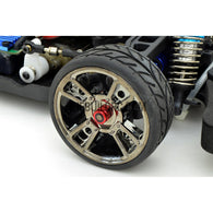 1/18 RC Car 3mm Alloy Wheel Rim Hex Lock Nut 10pcs - Red