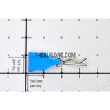 RC Car Body Clip + Rubber Tag (6 pcs) - Light Blue
