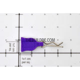 RC Car Body Clip + Rubber Tag (6 pcs) - Purple
