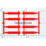 RC Car Extended Stand / Pole (8 pcs) - Red
