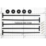 RC Car Plastic Wheel Stand Holder with Clips 5pcs - Black