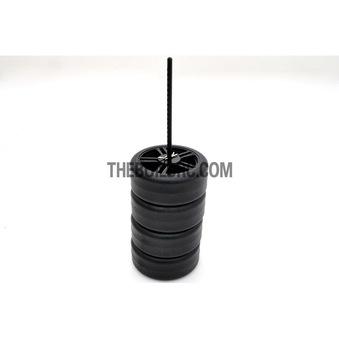 RC Car Plastic Wheel Stand Holder with Clips 5pcs - Black