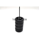 RC Car Plastic Wheel Stand Holder with Clips 5pcs - Black