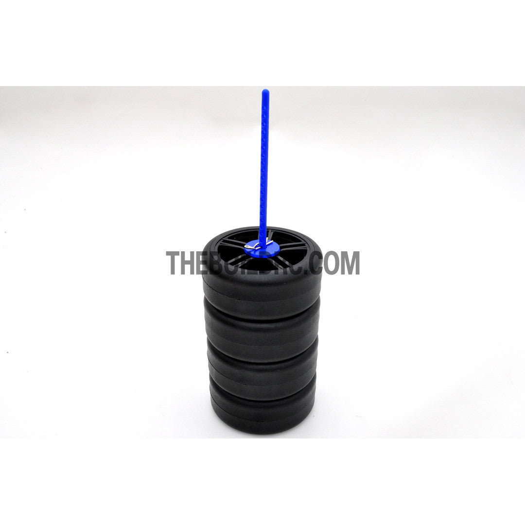 RC Car Plastic Wheel Stand Holder with Clips 5pcs - Dark Blue