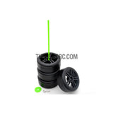 RC Car Plastic Wheel Stand Holder with Clips 5pcs - Green