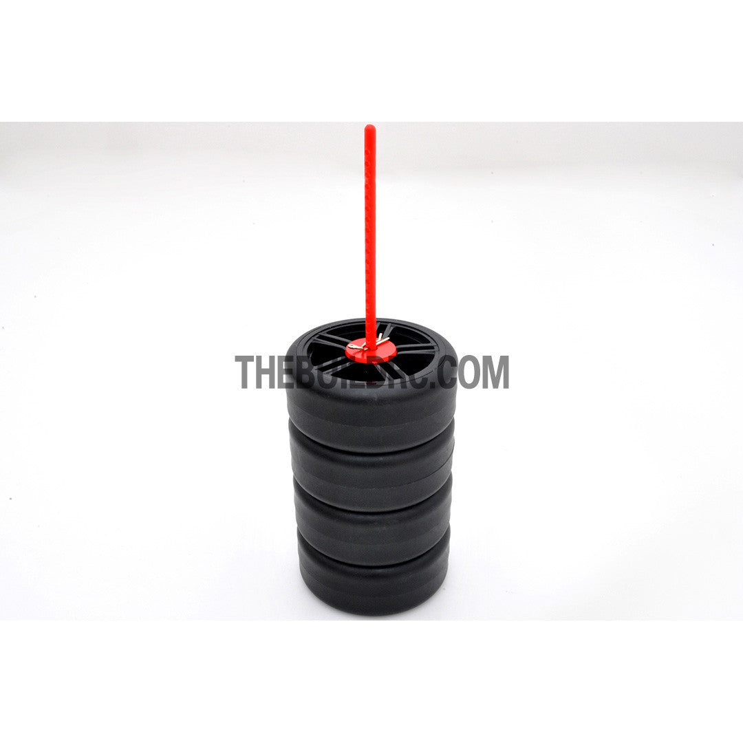RC Car Plastic Wheel Stand Holder with Clips 5pcs - Red