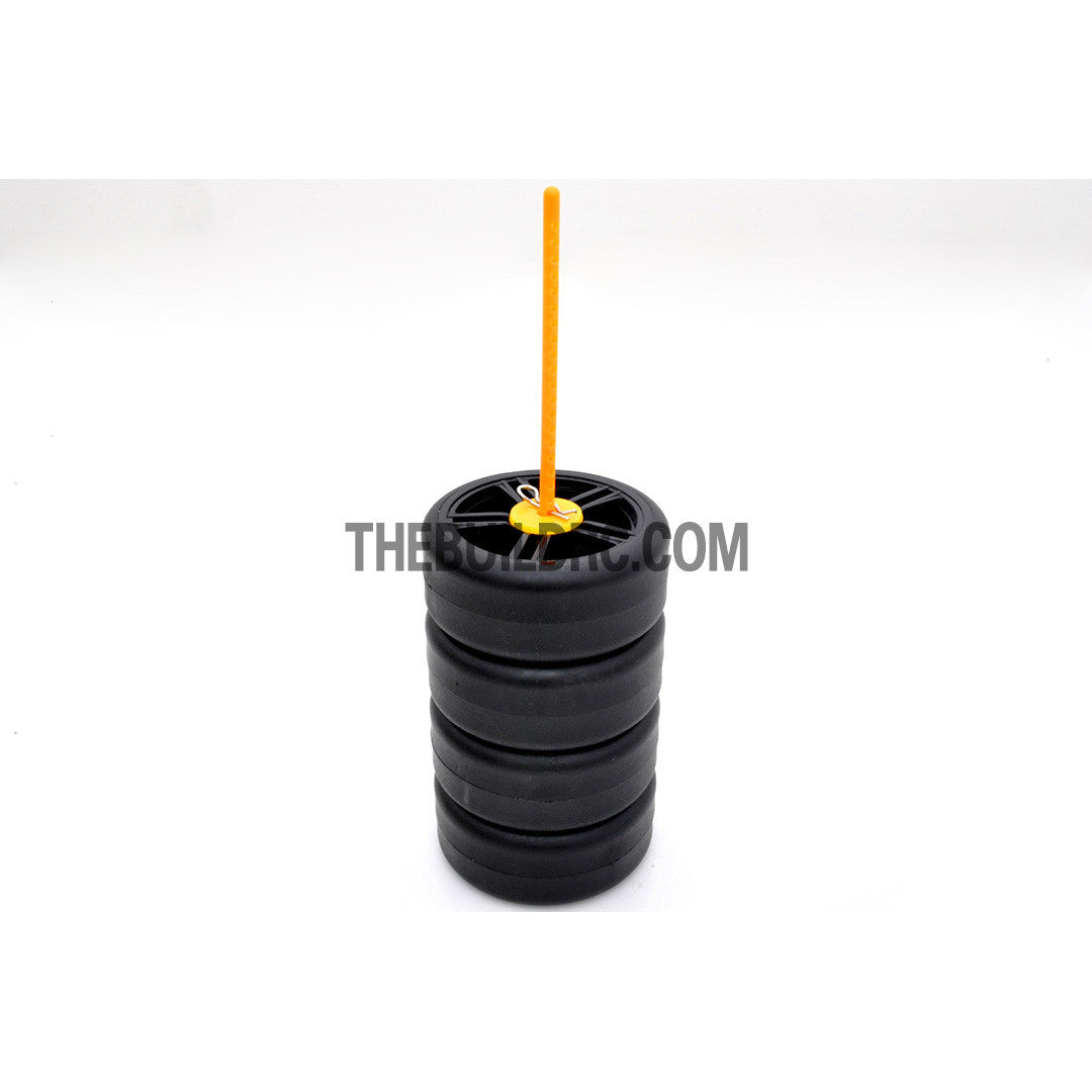 RC Car Plastic Wheel Stand Holder with Clips 5pcs - Yellow