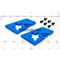 RC Car Rear Spoiler Aluminum Stand - Blue