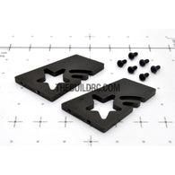 RC Car Rear Spoiler Aluminum Stand - Grey